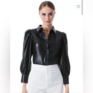 Alice + Olivia Nadine Vegan Top